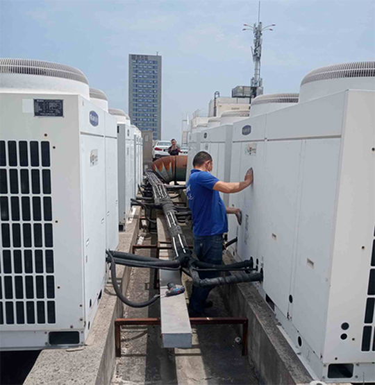 申扎中央空调制热和不制冷系统维修方法