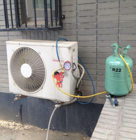 申扎空调加氟